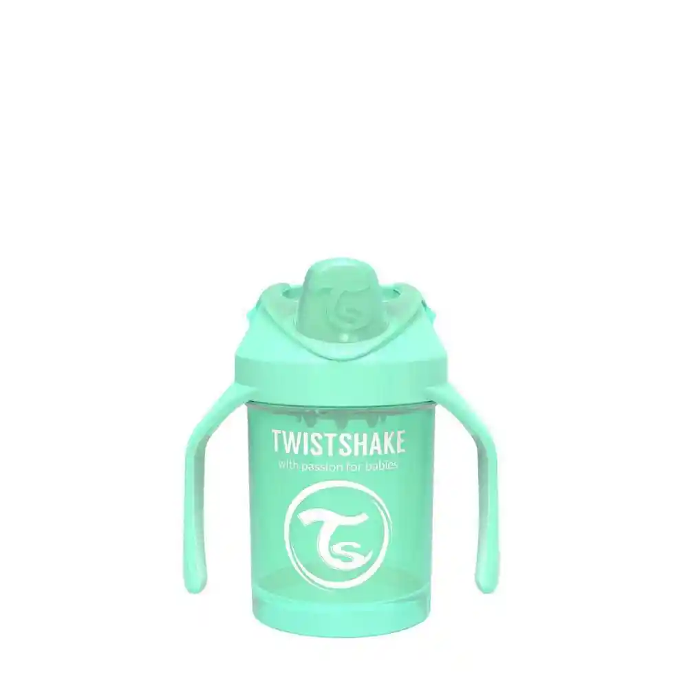 Twistshake Vaso Mini Cup 4+M Verde Pastel Capacidad 230 mL