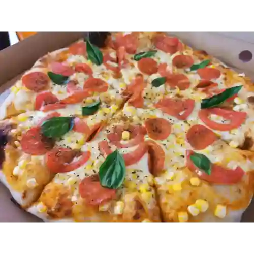Pizza Familiar y Palos de Ajo