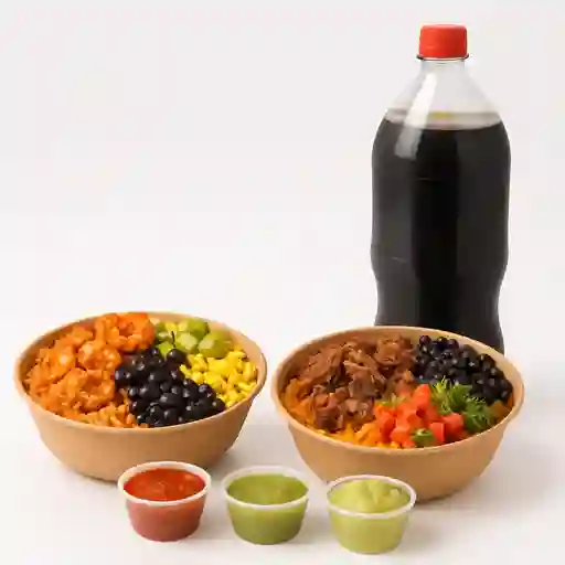 Promo Bowls 5 y Bebida 1.5 Lts