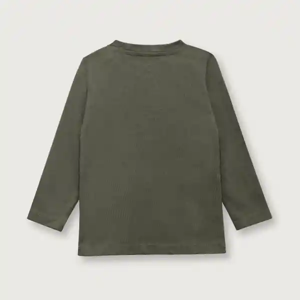 Polera Bloques de Niño Verde Talla 9M Opaline