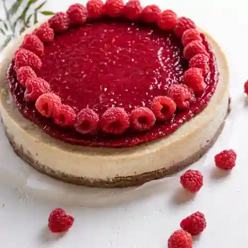 Cheesecake de Frambuesa Vegano y sin Gluten