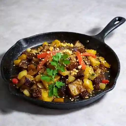 Entrante tibio de berejenas tetuaní