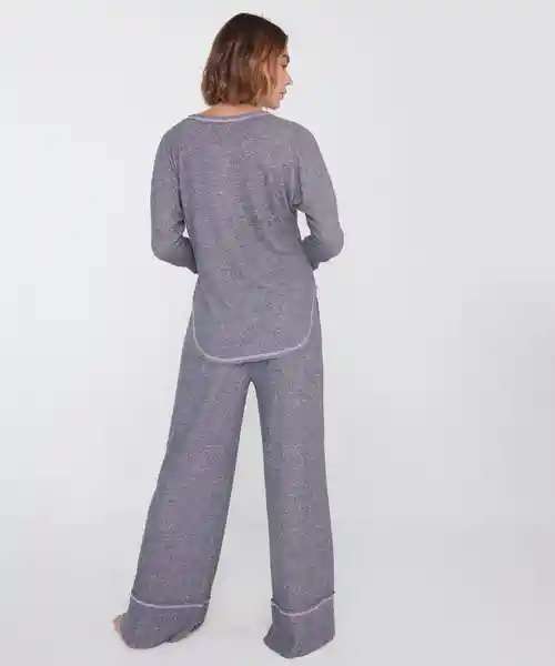 Conjunto de Pijama Relounge Largo Soft Gris Talla M Lounge