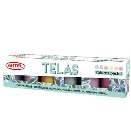 Artel Pintura Telas Pastel 6 Colores