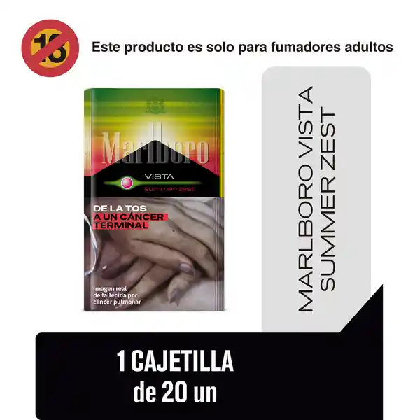 Marlboro Cigarrillos Vista Summer Zest