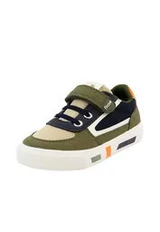 Zapatillas Urbana Velcro Elástico Kids Niño Verde 28 884