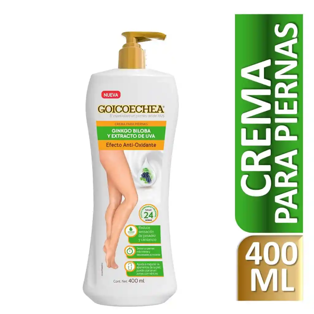 Goicoechea Crema Antioxidante Ginkgo Biloba y Extracto de Uva