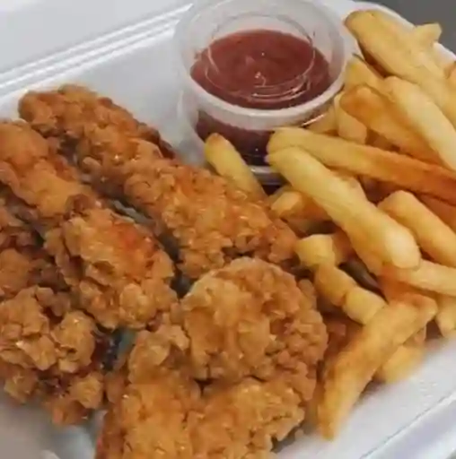 Pollo Cryspi con Papas