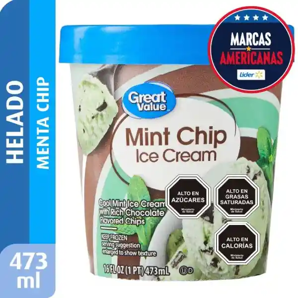 Great Value Helado Crema Menta