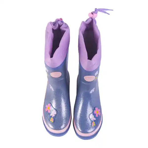 Botas de Agua Niña Morado Talla 31 Pillin