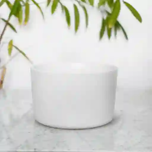 Porta Macetero De Cerámica Danés Blanco M