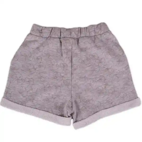 Short Franela Niña Gris Pillín Talla 3 A