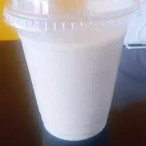 Leche con platano con azucar