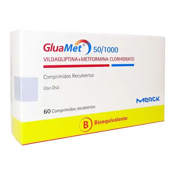 Vildagliptina / Metformina Clorhidrato (50 mg / 1000 mg)