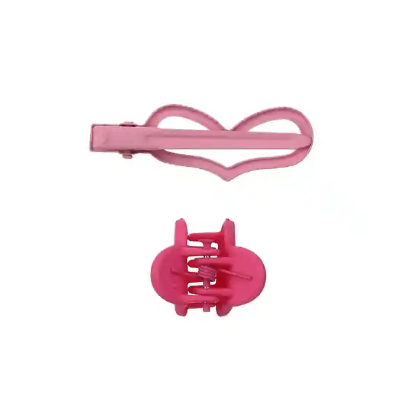 Kit Accesorios Para Cabello Color Rosa Miniso