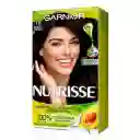 Garnier-Nutrisse Tinte Permanente Para Cabello Ébano Negro 10