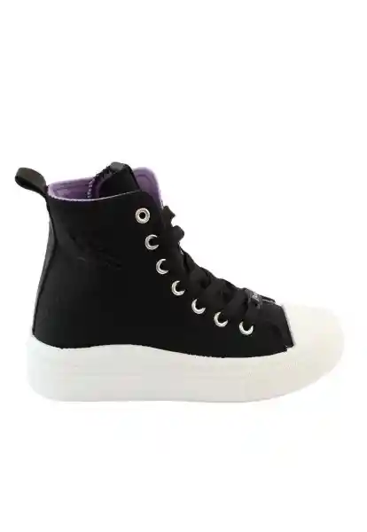 Zapatillas Urbana Caña Cordón W24 Niña Negro 31 900 Ficcus