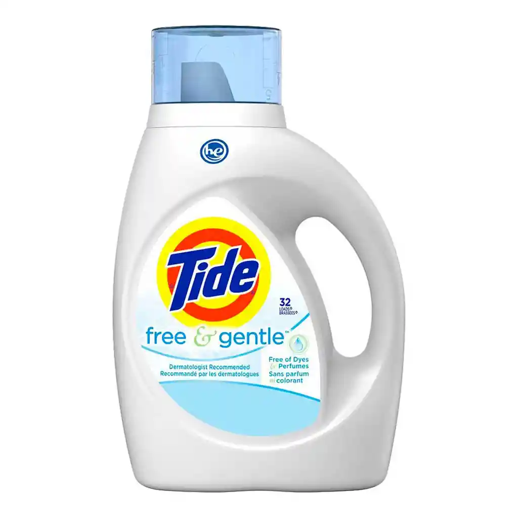 Tide Detergente Liquido Free & Gentle Para Ropa