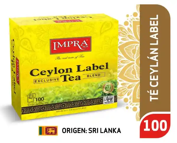 Impra té Ceylon Label