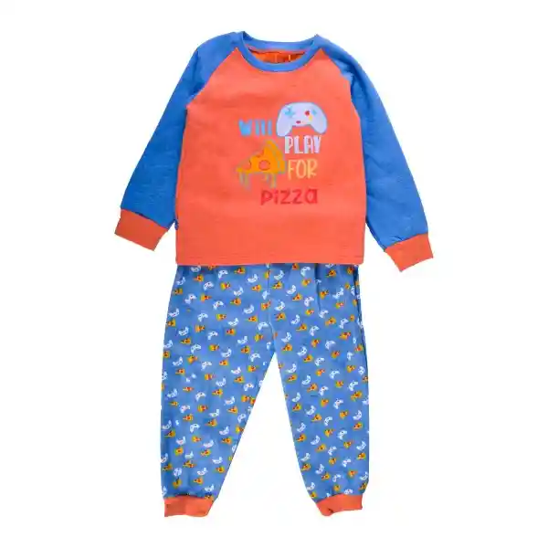 Set Pijama Niño Naranja 2 a Pillin