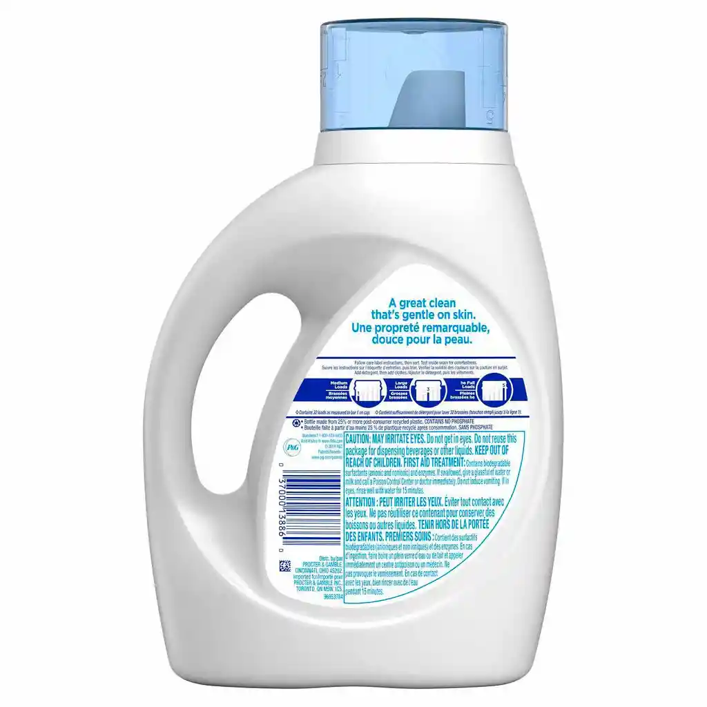 Tide Detergente Liquido Free & Gentle Para Ropa