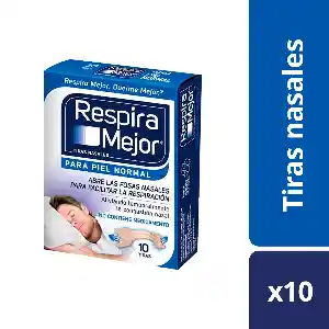 Respira Mejor Tiras Nasales para Piel Seca-Sensible