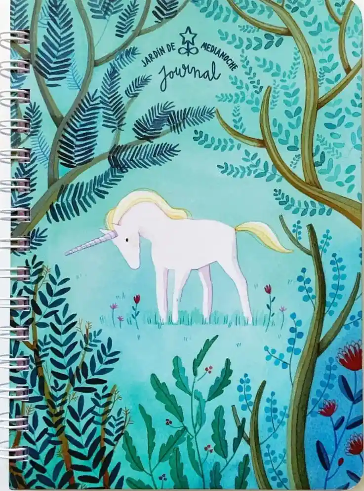 Journal Jardín de Medianoche Unicornio