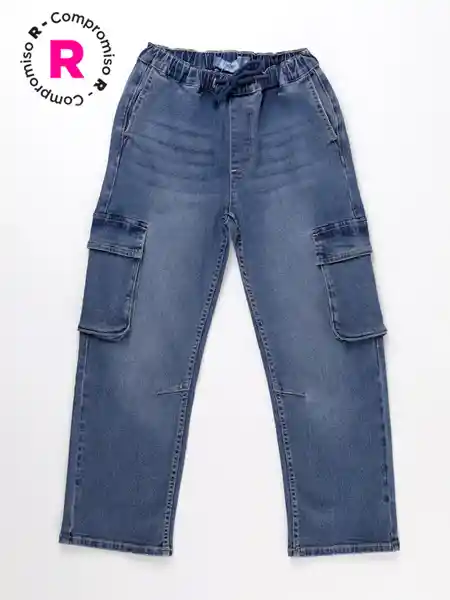 Harvest Jean Cargo Azul 10 V26