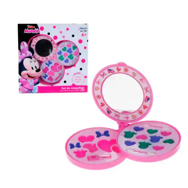 Juguete Circular 3 Niveles de Maquillaje y Espejo Minnie