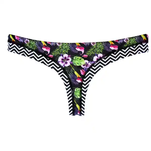 Bikini Calzón Colaless Reversible Estampado Talla XL Samia