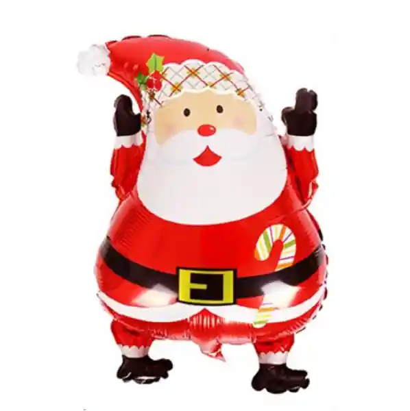 Globo Metálico Viejito Pascuero Manitos Navidad