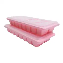 Miniso Molde Para Cubos de Hielo Rosa