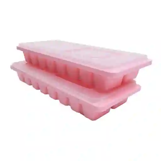 Miniso Molde Para Cubos de Hielo Rosa