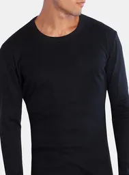 Tais Camiseta Algodón Cuello Polo Manga Larga Negro Talla L