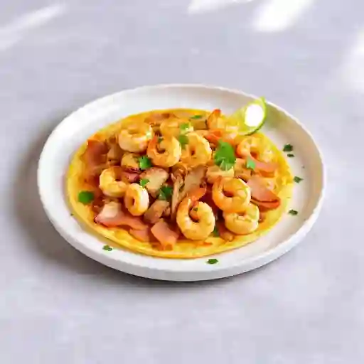Tortilla Especial Con Camarones