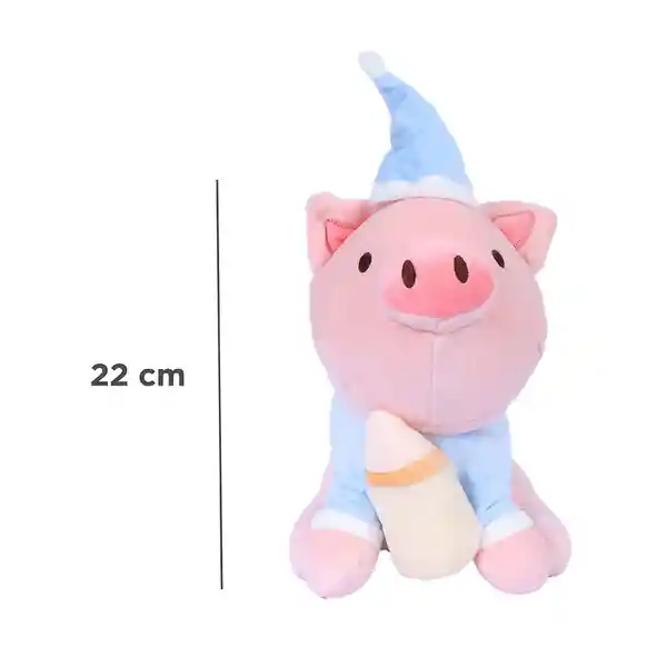 Miniso Peluche de Juguete Pajamas Pig Series Botella de Leche