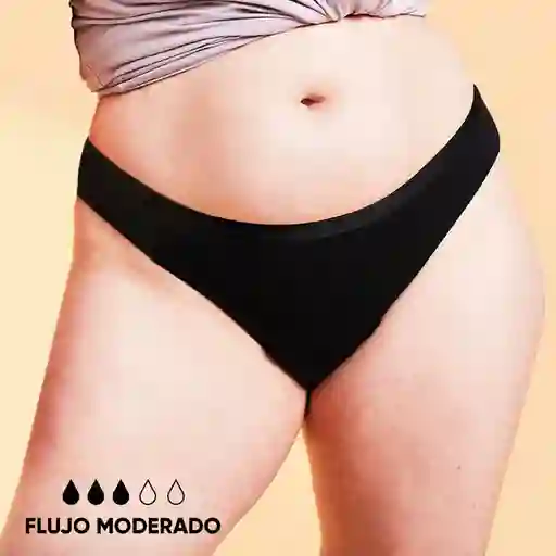 Bloodygreen Panty Bikini Flujo Moderado Negro XXL