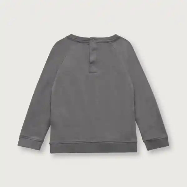 Polera de Niño Manga Raglán Gris Talla 4A Opaline