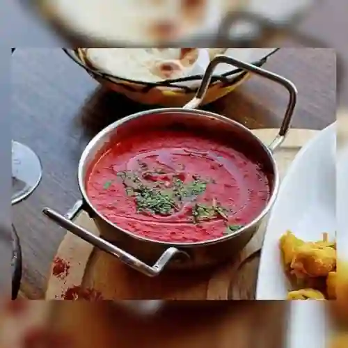 Chicken vindaloo + basmati rice