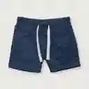 Short Buzo Esencial Niño Azul Talla 6M Opaline