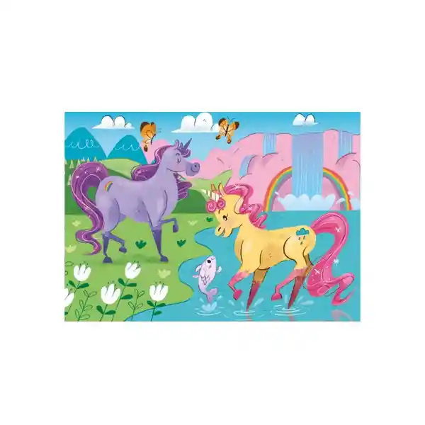 Puzzles Unicornios Brillantes