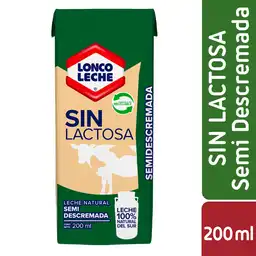 Loncoleche Leche Semidescremada sin Lactosa