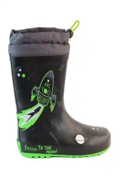 Botas de Agua W24 Niño Negro 33 940 Ficcus