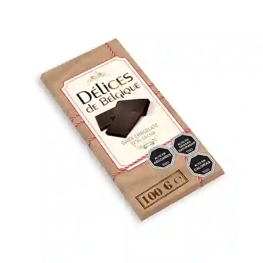 Delices de Belgique Chocolate Dark 72% Cacao 100 g