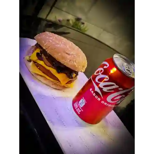 Hamburguesa Champiñon + Bebida Lata