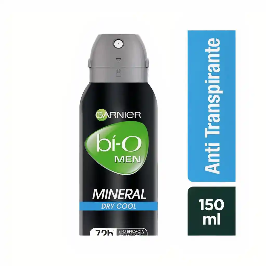 Garnier-Bi-O Desodorante Mineral Dry Cool para Hombre en Spray