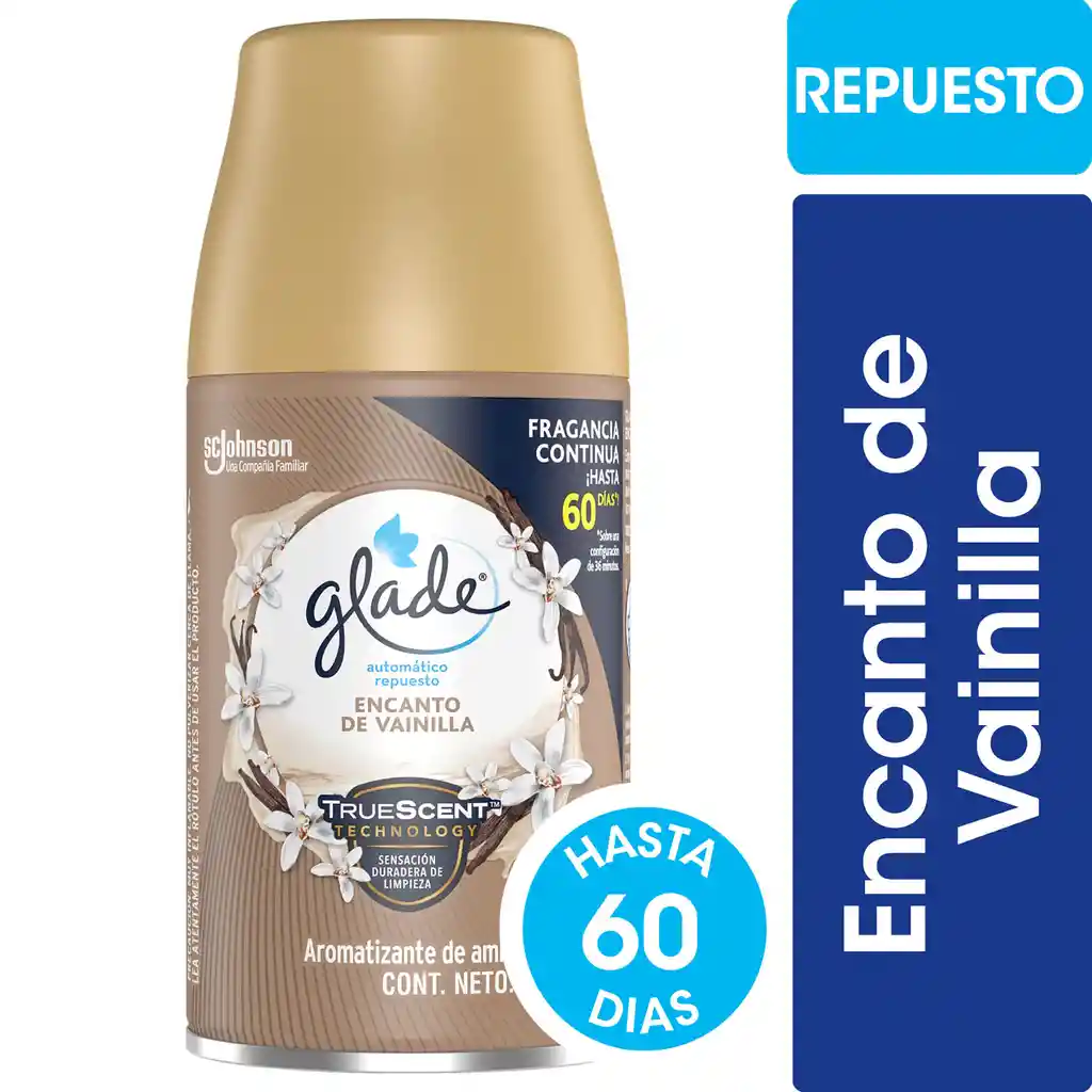 Glade Desodorante Ambiental Repuesto Vanilla