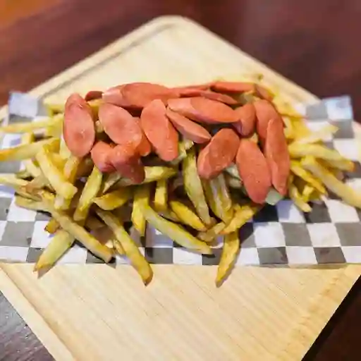 Salchipapas para compartir