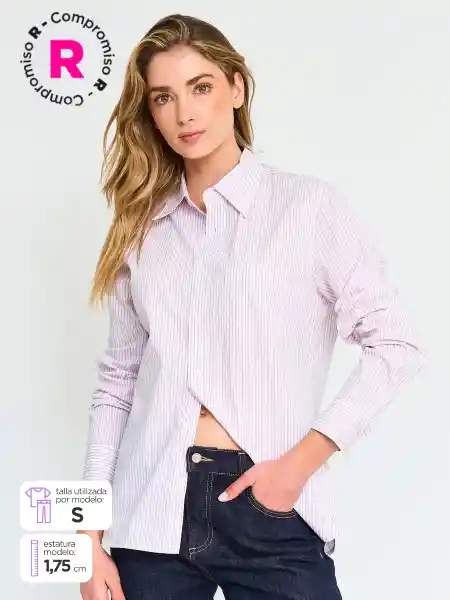 Index Blusa Manga Larga Calin Cor Rosado M P3 S25