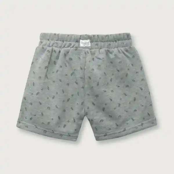 Short Buzo Esencial Niño Gris Talla 6M Opaline